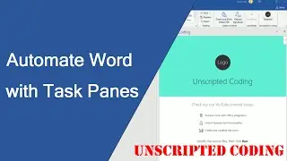 UI for Microsoft Word Automation - Custom Task-Panes! | Unscripted Coding