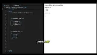HTML Lists Tutorial (UL & OL) | Ordered vs Unordered Lists Explained for Beginners