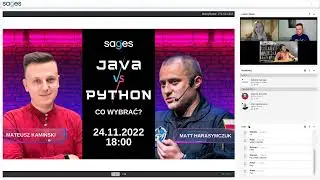 Java vs  Python. Co wybrać? @Sages, Matt Harasymczuk, Nov 2022