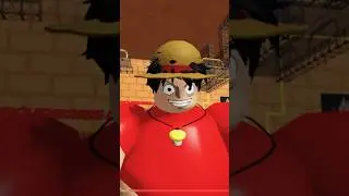 Why is MUGIWARA D LUFFY in Roblox?! | Luffy Barry Prision Run #roblox #robloxedit #onepiece #luffy