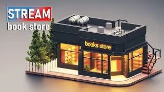 book store in blender 3.3 part 1