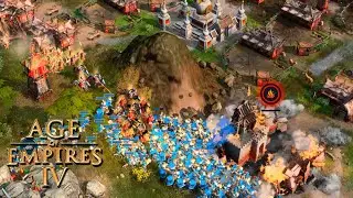 Age of Empires 4 - MASSIVE ATTACK ON THE FLANKS
