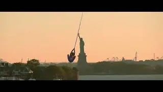 Marvel / Columbia (Statue of Liberty transition, Spider-Man style)