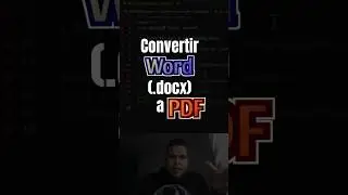 CONVERTIR WORD DOCX A PDF 