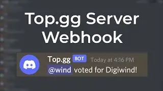 How to Make a Top.gg Vote Webhook for Your Server