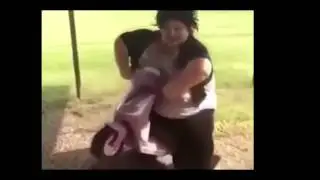 FAT WOMEN BIKE STUNT!!! Gone Wrong (ALMOST KILLED)