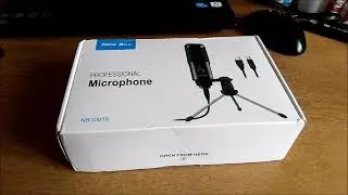 Микрофон для компьютера, настольный USB микрофон. Распаковка