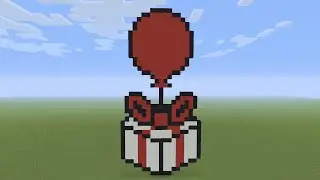 Minecraft Pixel Art - Animal Crossing Balloon Presents