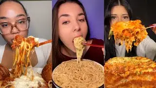PASTA TikTok ASMR mukbang compilation! #3