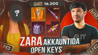 ZARA AKKAUNTIDA 16,200UC OPEN KEYS 😍 HAMMASINI OLDIK🔥 PUBG MOBILE !!!