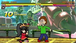 [Mugen GAME] Ashley & Stardust Utsuho VS Boris Anderson & Homer Simpson