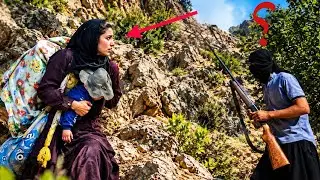 The hunter blocked Samaneh's path; will he help her?