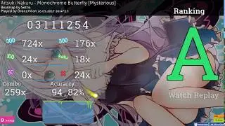 [osu!] AnOneSeven | Aitsuki Nakuru - Monochrome Butterfly [Mysterious] 6.37* |