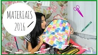 MEU MATERIAL ESCOLAR 2016!!♥