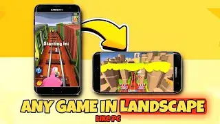 How To play Subway surfers In Landscape mode like PC |