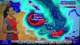 Intensifying T.C. Debbie set to severely lash Queensland