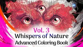 Whispers of Nature Advanced Coloring Book: darklings