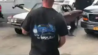 Just a Quick Burnout. (After Some Adjustments) E85 Pro-Flow 4 Big Block