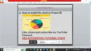 How to build or make pie chart in Power bi || power bi tutorial || charts in PBI || power BI
