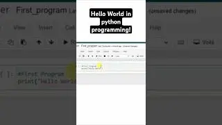 Hello World in python | Intelligence Logic