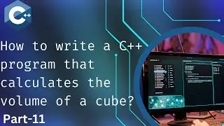 How to write a c++ program that calculates the volume of cube ?