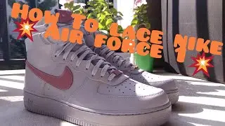 How To Lace Nike AF1's