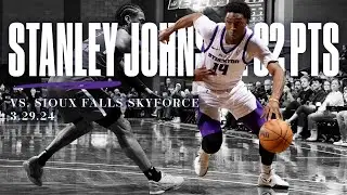 Johnson Earns 32 PTS, 10 REB Double-Double vs. Sioux Falls Skyforce 3.29.24 | Stockton Kings