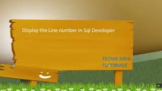 Display Line Number in Sql Developer