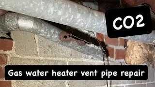 Gas Water Heater Vent pipe repair