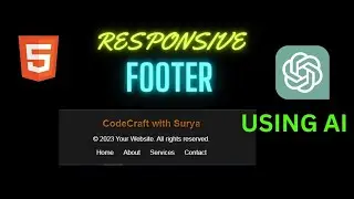 Creating a Dynamic and Responsive Footer with HTML, CSS, and JavaScript | ChatGPT AI Tutorial