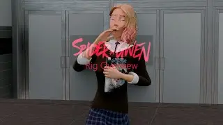 🕸️ Spider-Gwen (Gwen Stacy) Rig Overview – Across the Spider-Verse Inspired | Maya Rig 🕸️