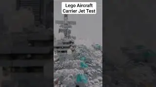 Lego Aircraft carrier Jet test 