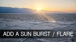 Learn a FREE AND EASY way to add a sun flare or starburst to your images