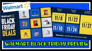 Walmart Black Friday Preview || 2 Events || Sneak Peak || Black Friday Deals || Walmart 2023