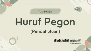 Pendahuluan Pengenalan Huruf Pegon