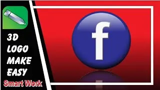 How to make FB logo in Corel Draw? | facebook logo coreldraw