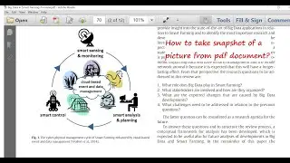 How to Take Snapshot or Screenshot of a Picture from PDF document