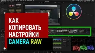 Как копировать настройки Camera Raw в DaVinci Resolve 17