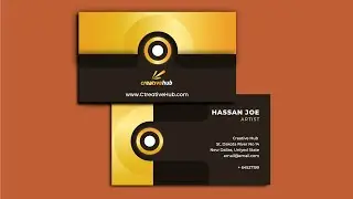 Elegant Business Card Design l Business Card Design With Adobe Illustrator l  graphic design