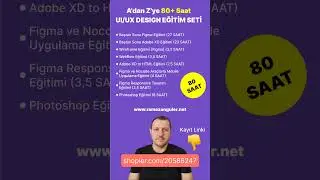 A'dan Z'ye 80+ Saat UI/UX DESIGN EĞİTİM SETİ