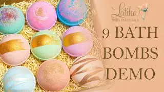 Latika - Bath bombs gift set - 9 bath bomb box