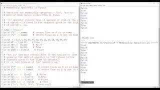 Membership Operators in Python