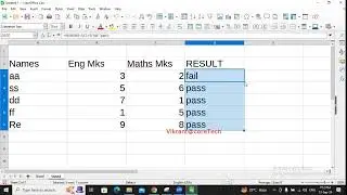 Libre Office Calc Conditional if AND OR