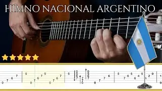 ARGENTINIAN NATIONAL ANTHEM 🎸 || Classical Guitar Tutorial + TABS