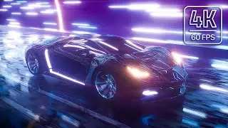 Ambient Futuristic Night Ride - 9 Hours - 4K Ultra HD 60fps