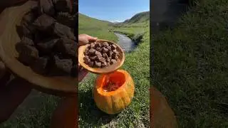 #cooking #food #meat #outdoorcooking #survival #горы #вкусно #