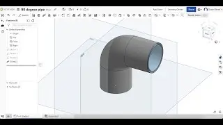 Bend a hollow pipe at 90 degree angle in Onshape