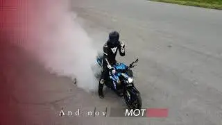 Suzuki GSX-S 750 and Kawasaki Z750R burnout Session