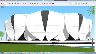 SketchUp Advance  Organic Modeling [ Stadium ]