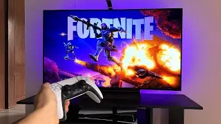 LG OLED C4 + Fortnite PS5 Pro Gameplay 4K 120 FPS HDR | Govee TV Backlight 3